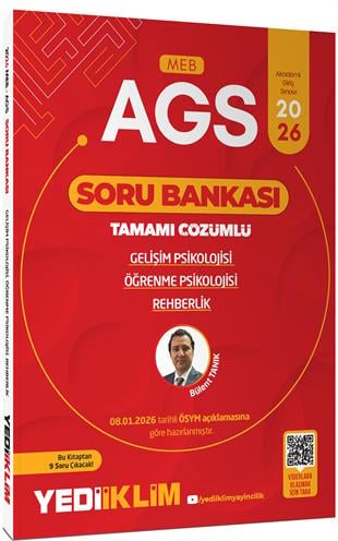 Yediiklim 2026 MEB AGS Gelişim Psikolojisi Öğrenme Psikolojisi ve Rehberlik Tamamı Çözümlü Soru Bankası