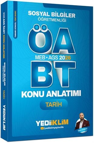 Yediiklim 2026 MEB AGS ÖABT Sosyal Bilgiler Öğretmenliği Tarih Konu Anlatımı
