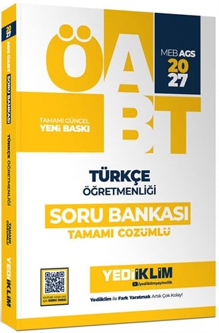 Yediiklim 2027 MEB AGS ÖABT Türkçe Öğretmenliği Tamamı Çözümlü Soru Bankası