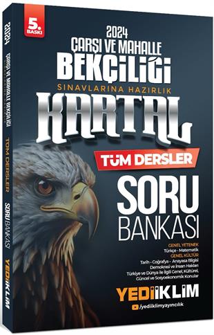 Yediiklim Yayınları 2024 Çarşı Ve Mahalle Bekçiliği Sınavlarına Hazırlık Kartal Tüm Dersler Soru Bankası