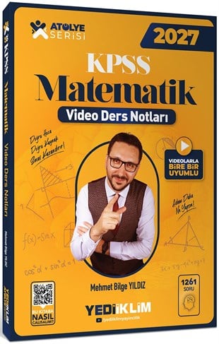 Yediiklim Yayınları 2024 Kpss Atölye Serisi Matematik Video Ders Notları - Mehmet Bilge Yıldız
