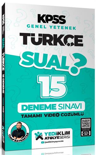 Yediiklim Yayınları 2024 KPSS Genel Yetenek Sual Türkçe Tamamı Video Çözümlü 20 Deneme