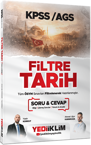 Yediiklim Yayınları 2026 KPSS AGS Filtre Tarih Soru Cevap