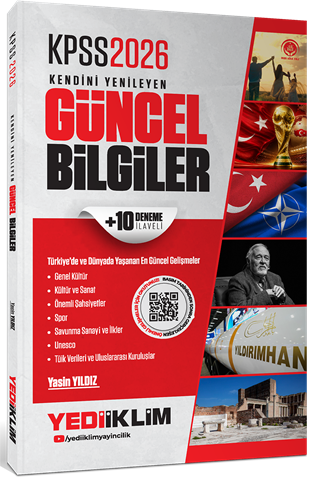 Yediiklim Yayınları 2026 KPSS Kendini Yenileyen Güncel Bilgiler + 10 Deneme İlaveli