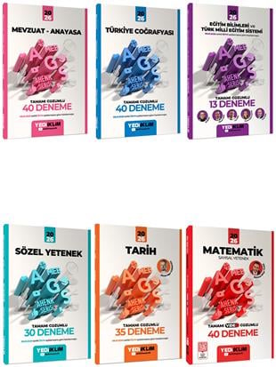 Yediiklim Yayınları 2026 MEB AGS Ahenk Serisi Tamamı Çözümlü Süper Deneme Seti 5 Kitap