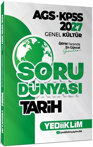 Yediiklim Yayınları 2027 AGS KPSS Genel Kültür Tarih Soru Dünyası