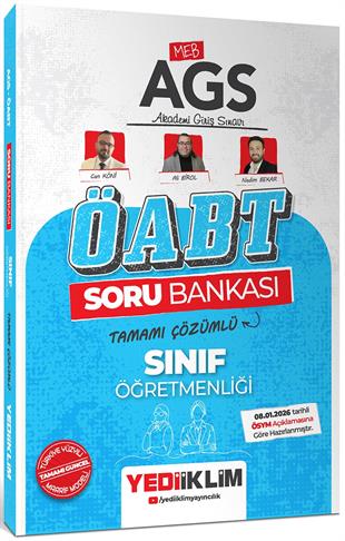 Yediiklim Yayınları MEB AGS Sınıf Öğretmenliği Soru Bankası