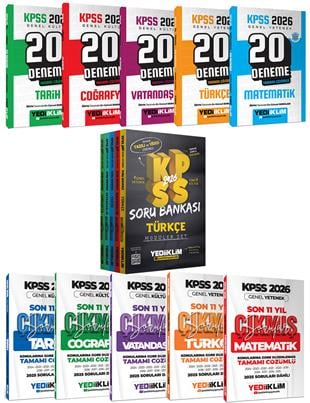 Yediklim 2026 KPSS Lisans Altın Soru Set 15 Kitap