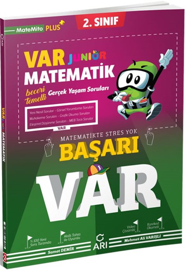 Arı Yayıncılık 2. Sınıf Matematik Junior VAR Soru Bankası