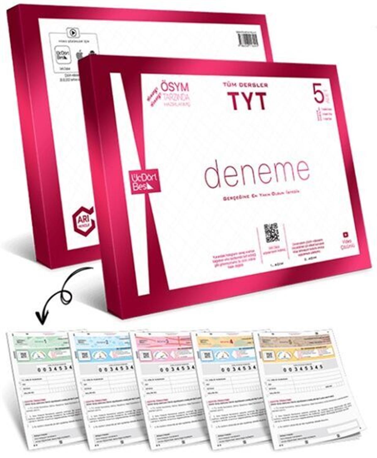  2023 Üçdörtbeş Tyt 6'lı Genel Deneme 2023 Model Yeni Baskı 