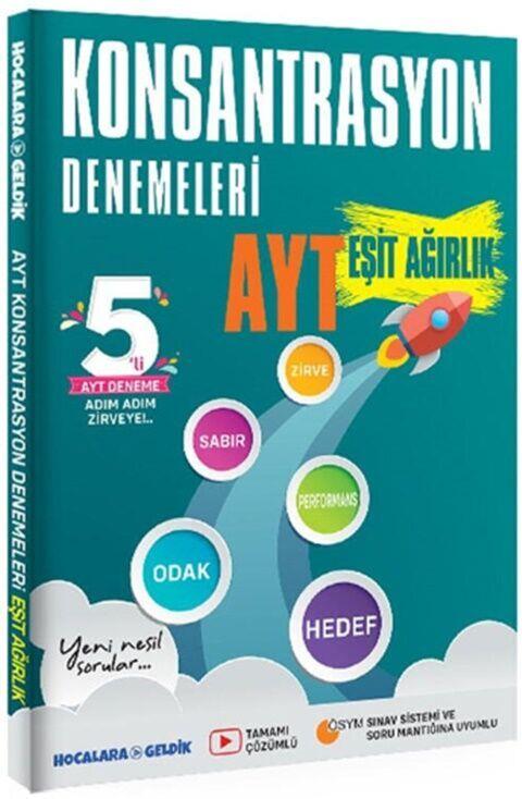 2023 Hocalara Geldik AYT Konsantrasyon Denemeleri Eşit Ağırlık 5 li Tamamı Çözümlü