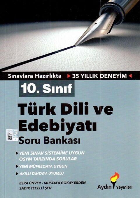 2024 Aydın Yayınları 10. Sınıf Türk Dili ve Edebiyatı Soru Bankası