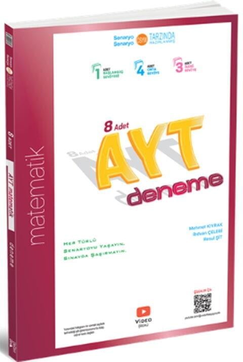 2025 ÜçDörtBeş Yayınları AYT Matematik 8 li Deneme