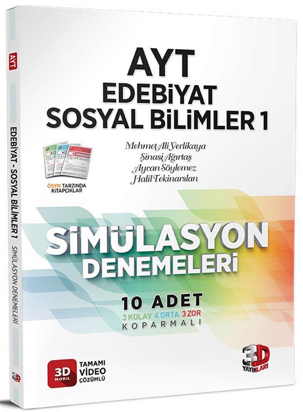 3D Yayınları AYT Edebiyat Sosyal Bilimler 1 Simülasyon Denemeleri