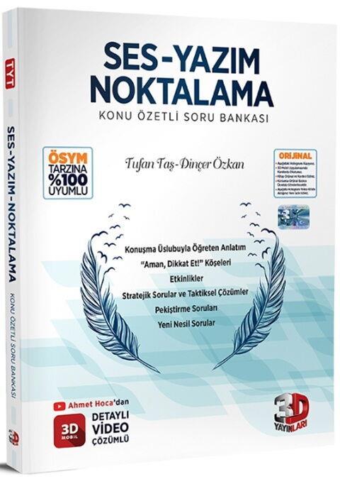 3D Yayınları Ses Yazım Noktalama Konu Özetli Soru Bankası