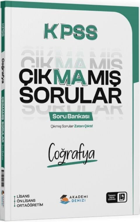 Akademi Denizi KPSS Coğrafya Çıkmamış Sorular Soru Bankası