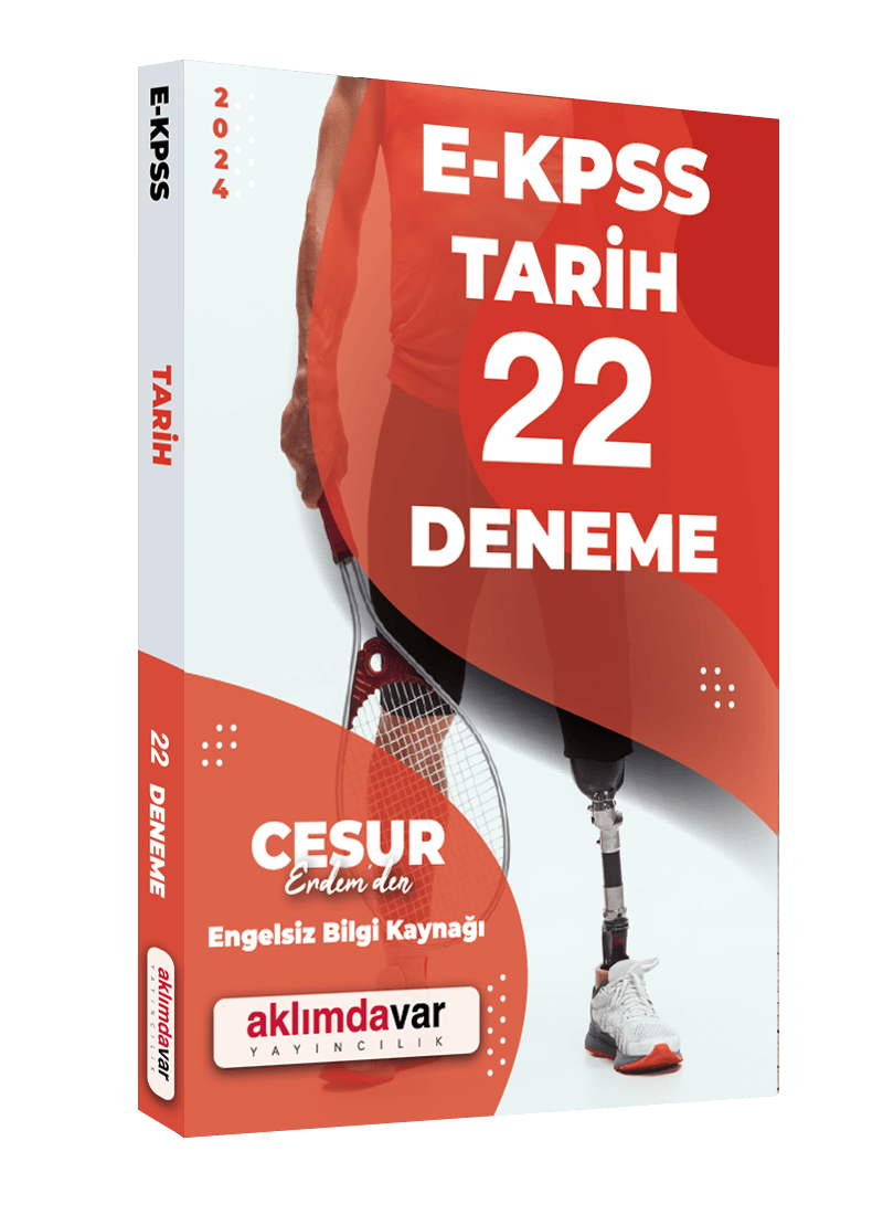 Aklımdavar Yayıncılık 2024 EKPSS Tarih Tamamı Çözümlü 22 Deneme