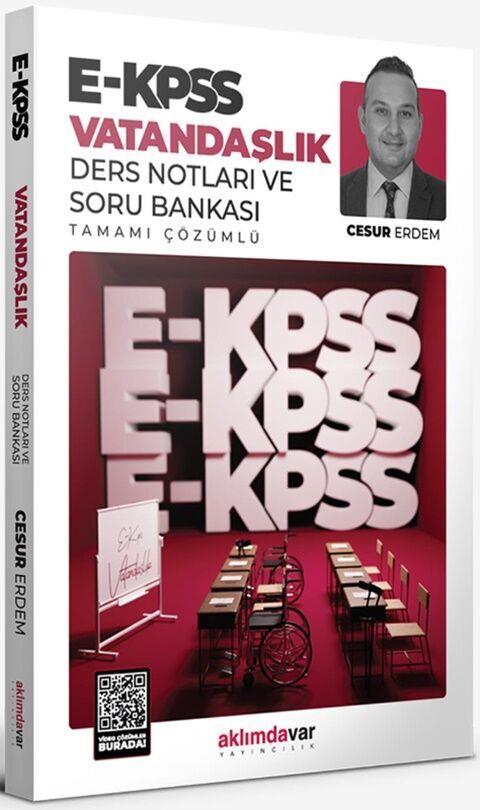 Aklımdavar Yayıncılık 2024 EKPSS Vatandaşlık Ders Notu ve Soru Bankası Tek Kitap