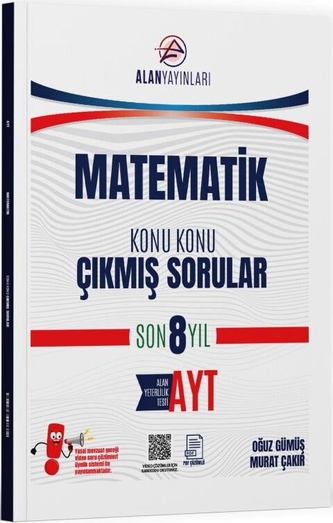Alan Yayınları AYT Matematik Konu Konu Çıkmış Sorular Son 8 Yıl