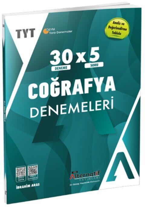 Alternatif Yayınları TYT Coğrafya 30 x 5 Branş Denemeleri