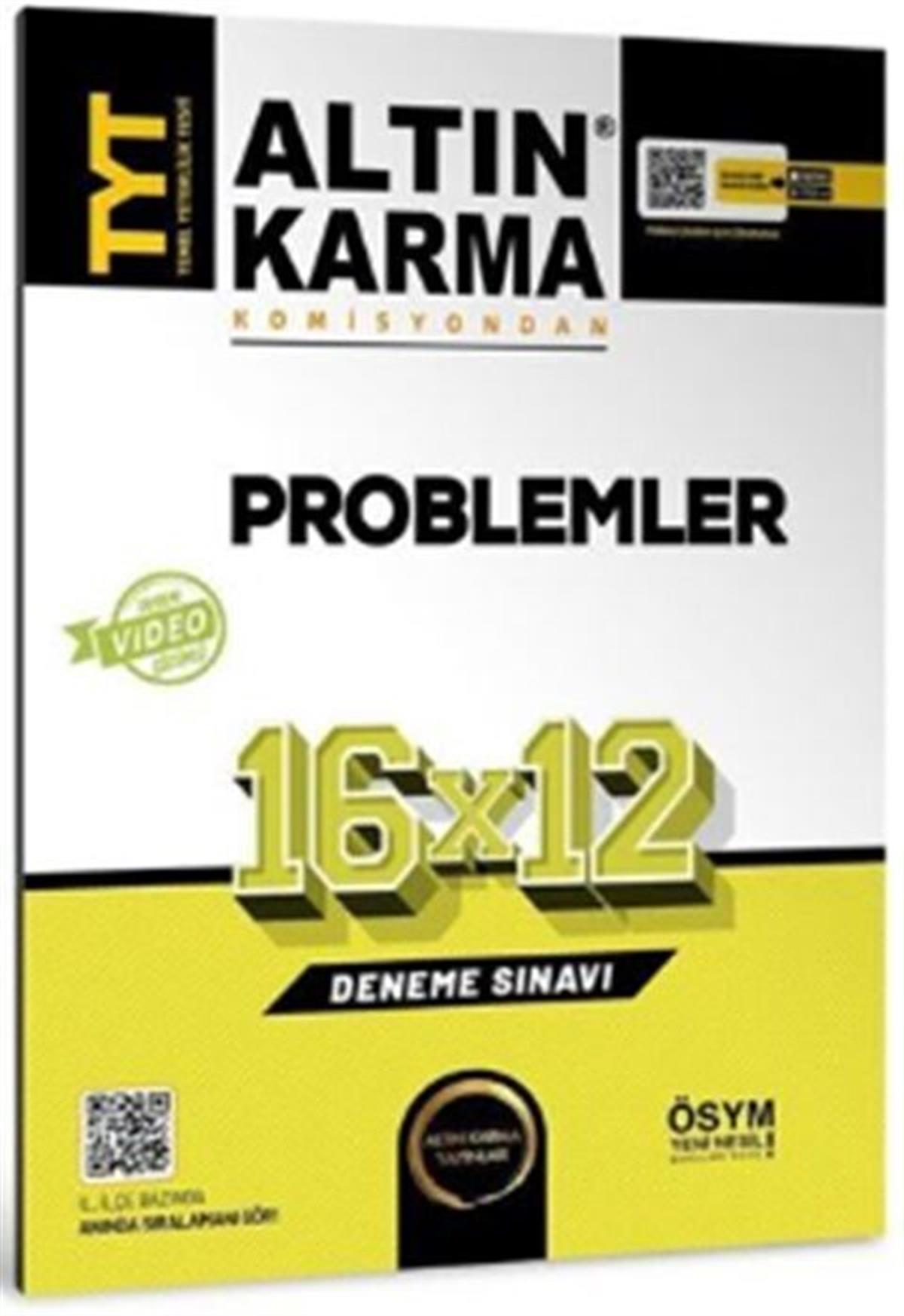Altın Karma Yayınları TYT Problemler 16 x 12 Deneme