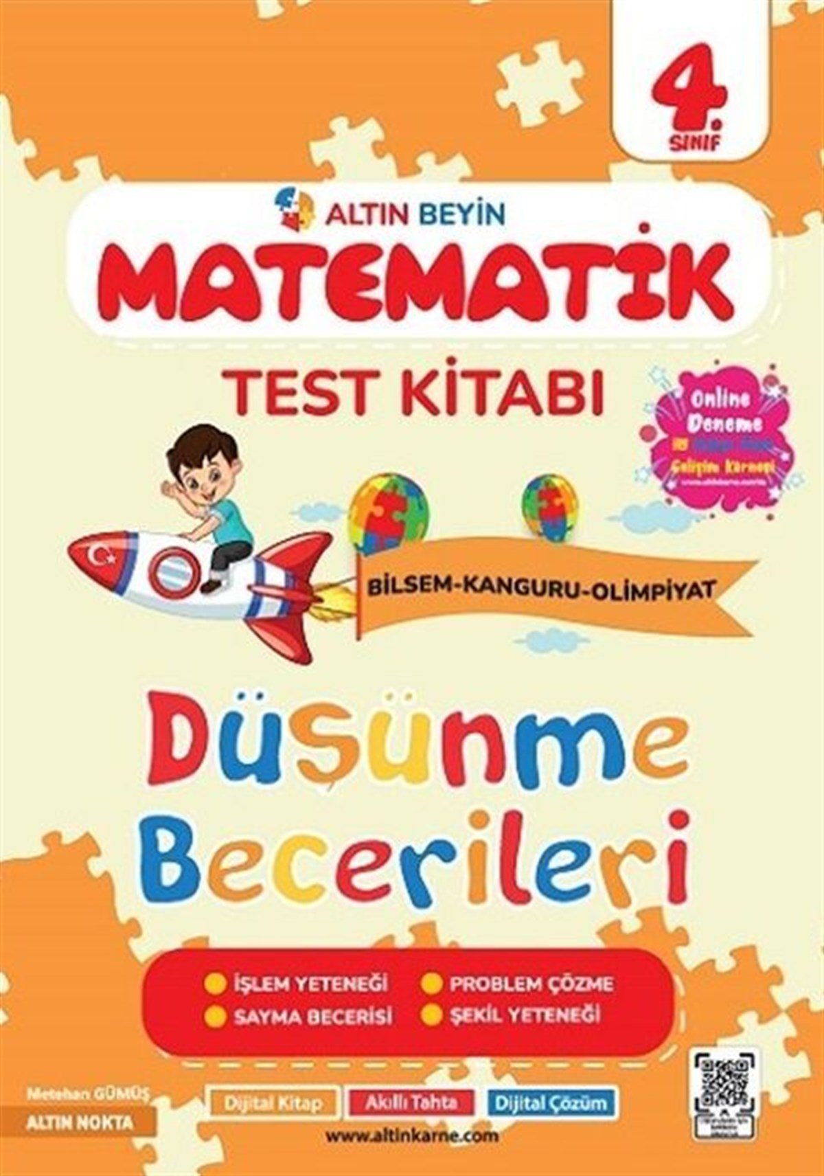 Altın Nokta Yayınları 4. Sınıf Altın Beyin Matematik Test Kitabı