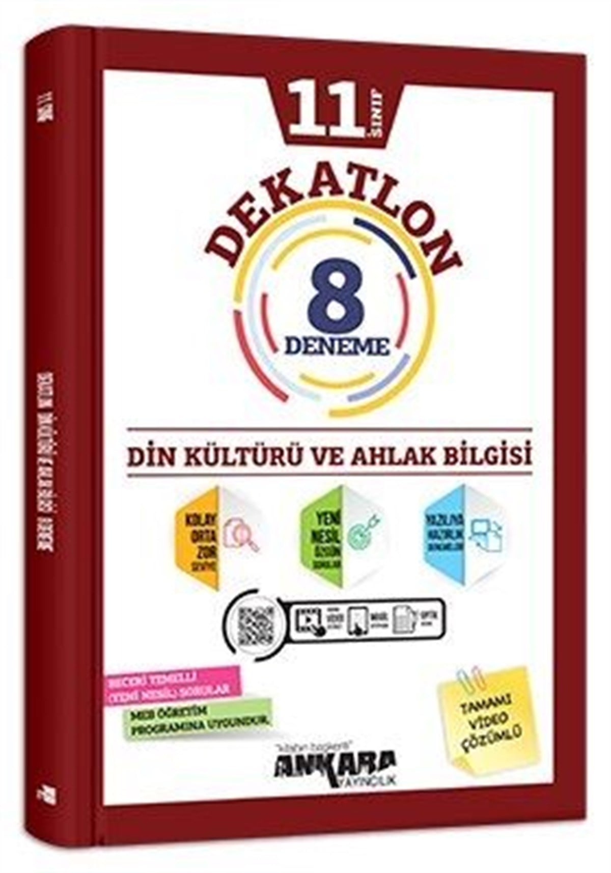 Ankara Yayıncılık 11. Sınıf Din Kültürü ve Ahlak Bilgisi Dekatlon 8 Deneme