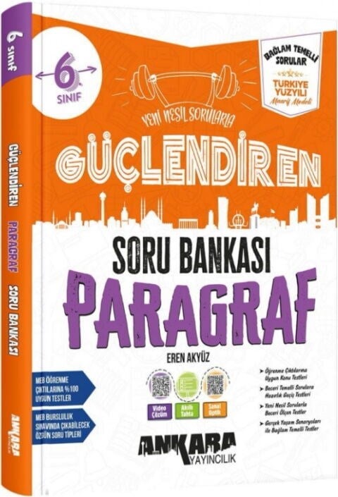 Ankara Yayıncılık 6. Sınıf Paragraf Güçlendiren Soru Bankası