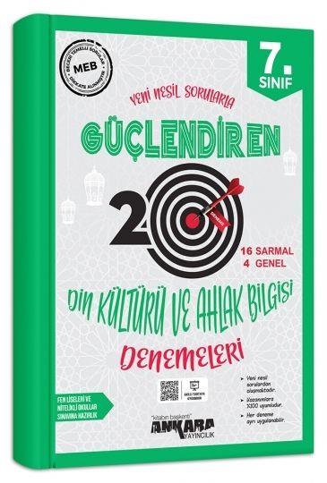 Ankara Yayıncılık 7. Sınıf Din Kültürü ve Ahlak Bilgisi Güçlendiren 20 Deneme Sınavı