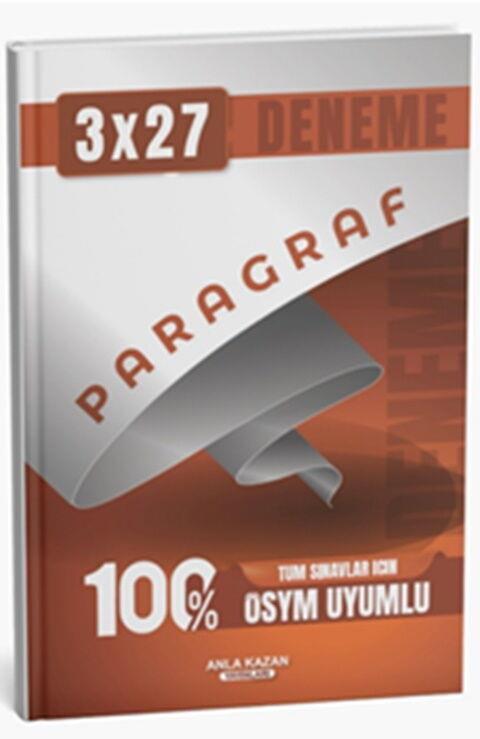 Anla Kazan Yayınları Tüm Sınavlar İçin 3x27 Paragraf Deneme