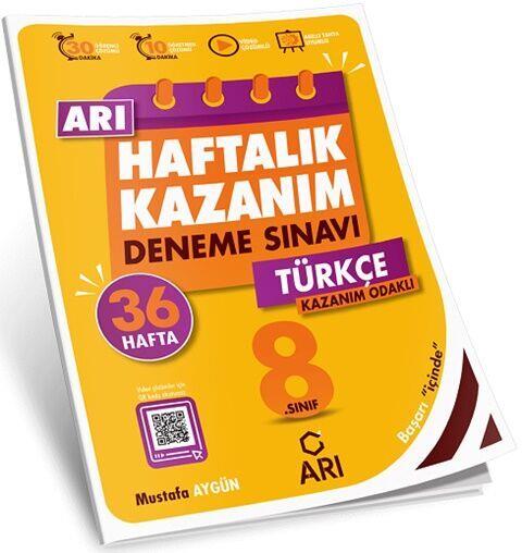 Arı Yayıncılık 8. Sınıf Türkçe Haftalık Kazanım Denemeleri