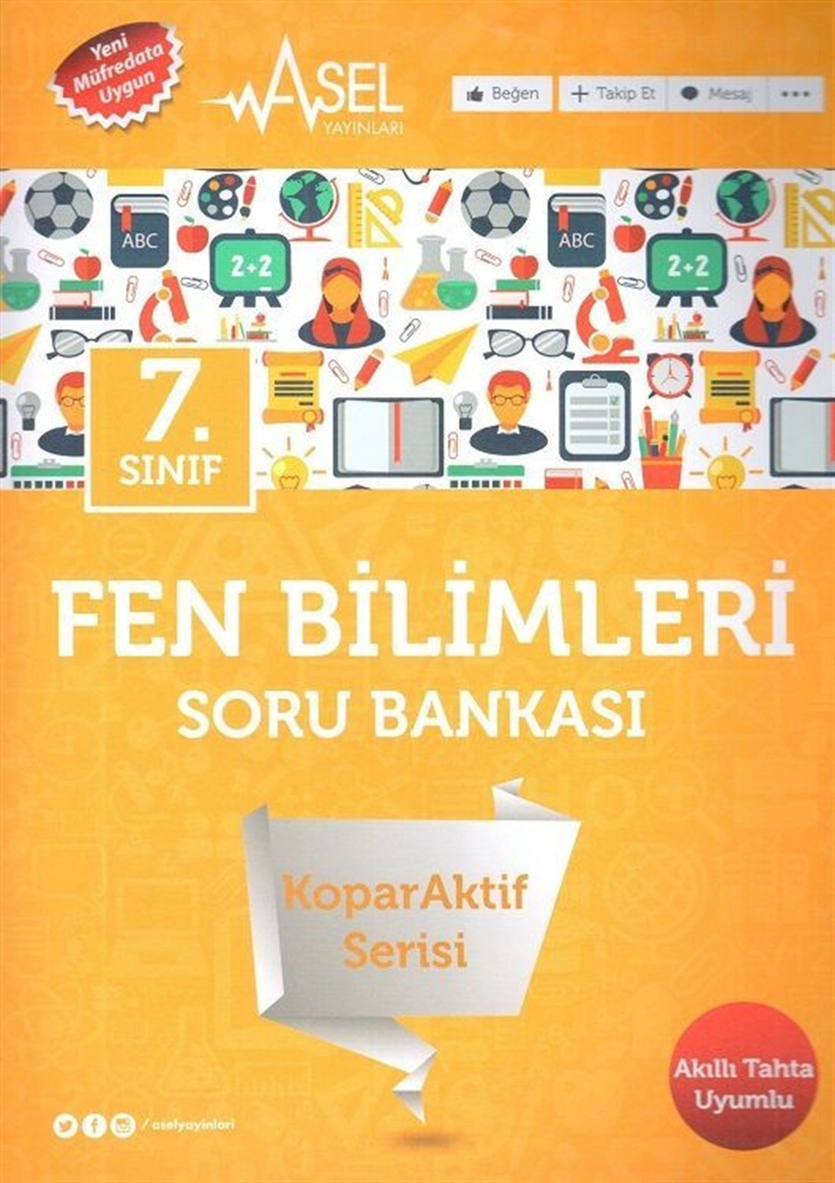 Asel Yayınları 7. Sınıf Fen Bilimleri KoparAktif Serisi Soru Bankası