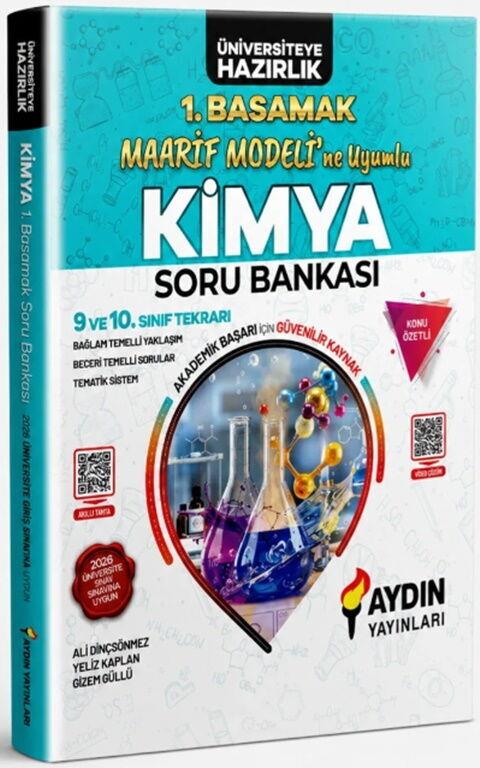 Aydın Yayınları TYT Kimya Maarif Modeline Uyumlu 1. Basamak Soru Bankası