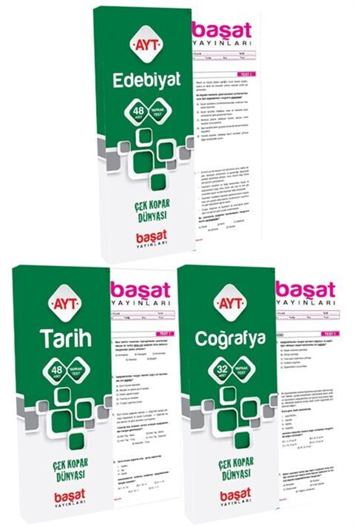 Başat Yayınları AYT Sözel Çek Kopar Yaprak Test Seti