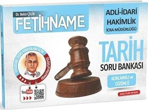 Bekir Çelik Adli İdari Hakimlik İcra Müdürlüğü FETİHNAME Tarih Soru Bankası
