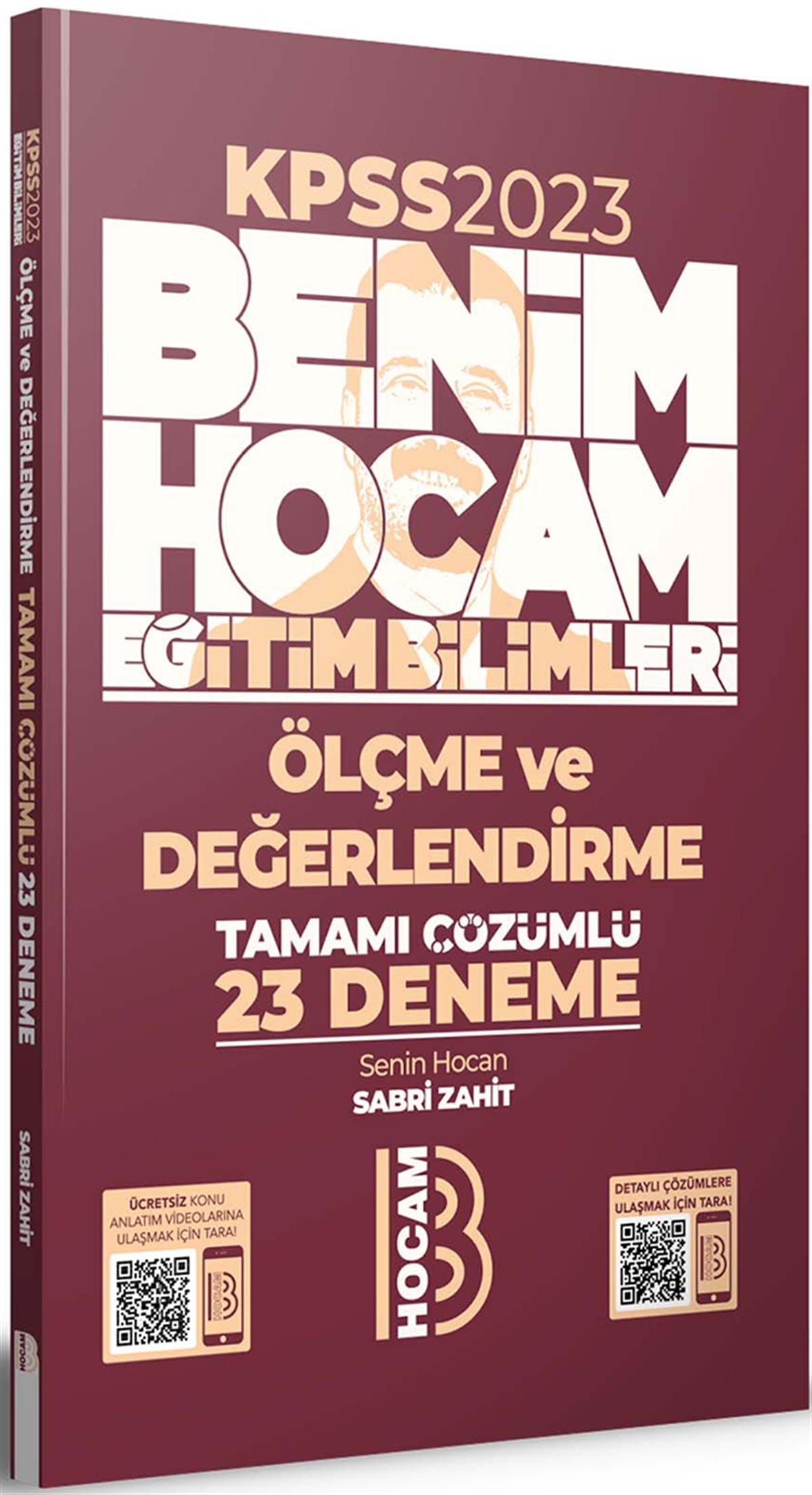 Benim Hocam 2023 KPSS Eğitim Bilimleri Ölçme ve Değerlendirme Tamamı Çözümlü 23 Deneme
