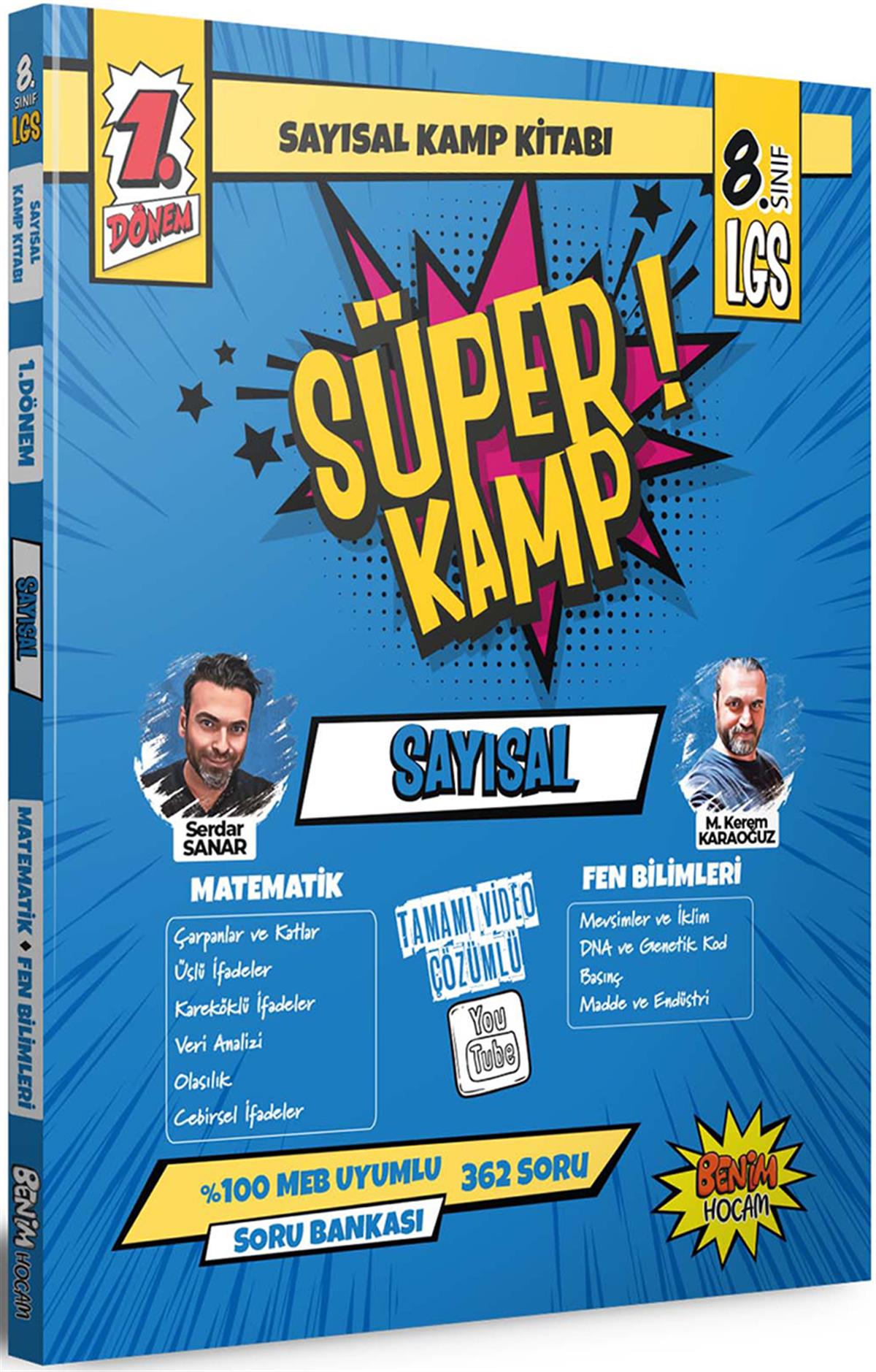 Benim Hocam 2023 LGS 8. Sınıf 1. Dönem Sayısal Süper Kamp Kitabı
