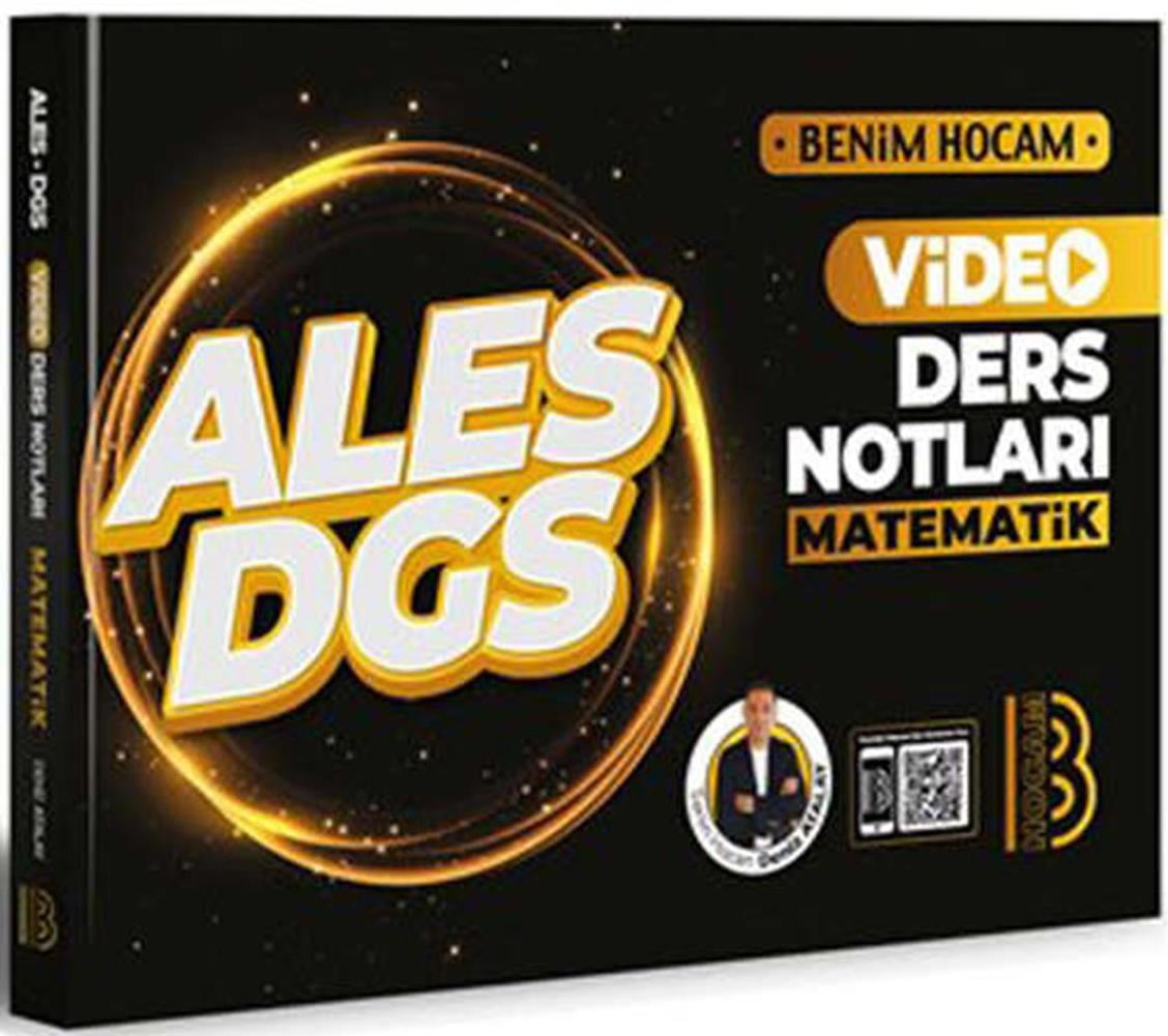 Benim Hocam 2024 ALES DGS Matematik Video Ders Notları