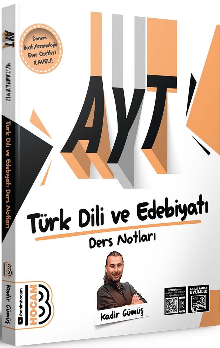 Benim Hocam 2024 AYT Türk Dili ve Edebiyatı Ders Notları