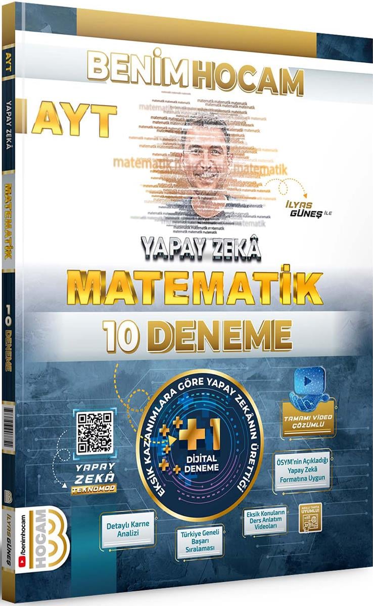 Benim Hocam 2024 AYT Yapay Zekâ Matematik 10 Deneme