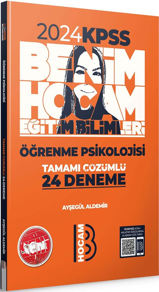 Benim Hocam 2024 Eğitim Bilimleri Öğrenme Psikolojisi Tamamı Çözümlü 24 Deneme