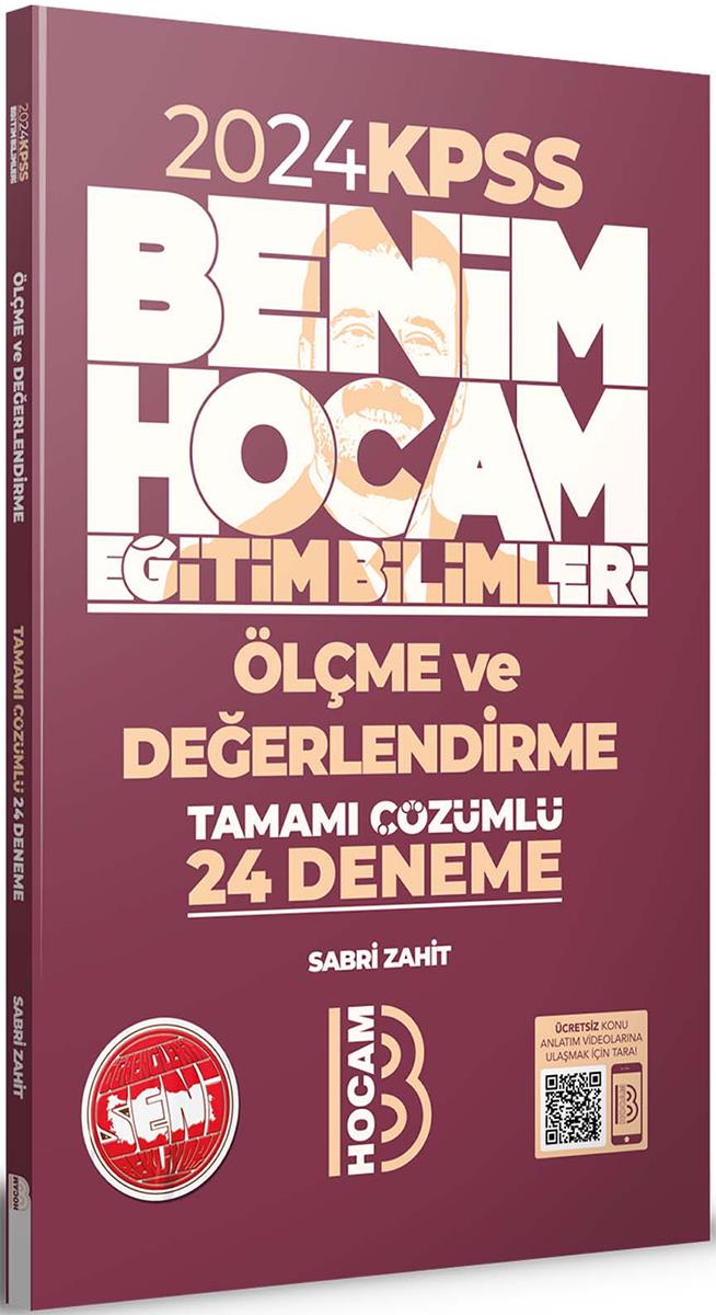 Benim Hocam 2024 Eğitim Bilimleri Ölçme ve Değerlendirme Tamamı Çözümlü 24 Deneme