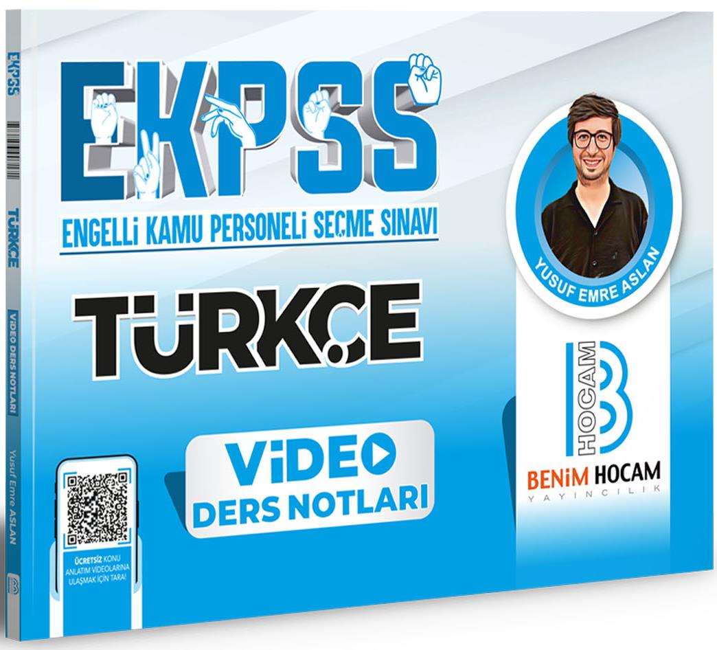 Benim Hocam 2024 EKPSS Türkçe Video Ders Notları