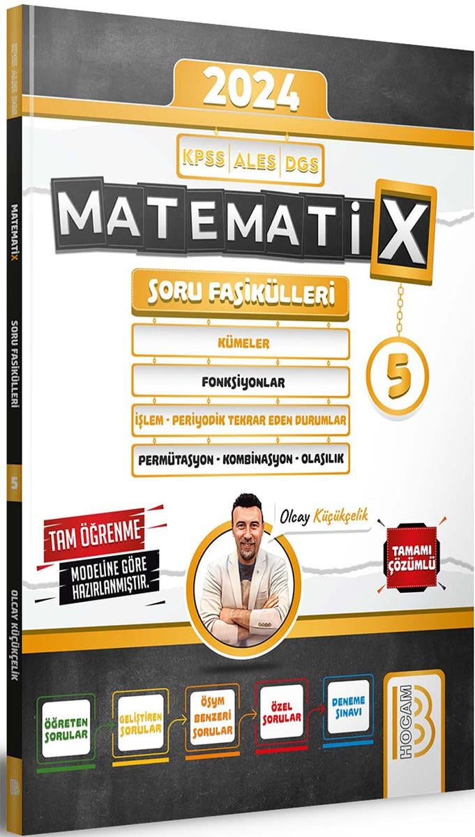 Benim Hocam 2024 KPSS ALES DGS Matematix Soru Fasikülleri Sayısal Kümeler Fonksiyonlar İşlem Permütasyon 6