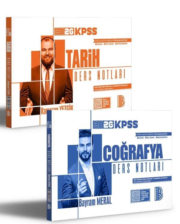 Benim Hocam 2024 KPSS Tarih ve Coğrafya Ders Notları Seti