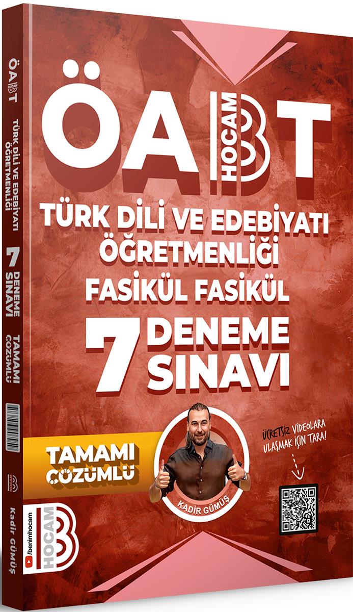 Benim Hocam 2024 ÖABT Türk Dili ve Edebiyatı Öğretmenliği Tamamı Çözümlü 7 li Fasikül Deneme