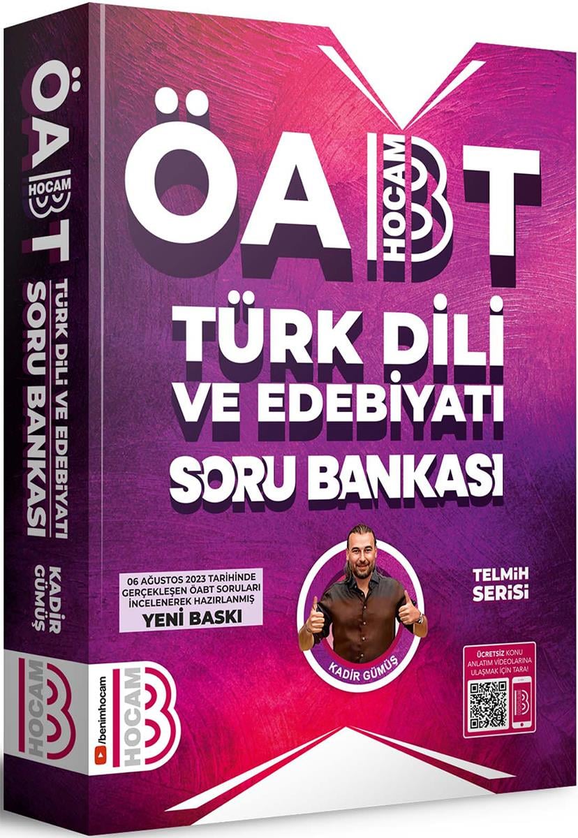 Benim Hocam 2024 ÖABT Türk Dili ve Edebiyatı Soru Bankası Telmih Serisi