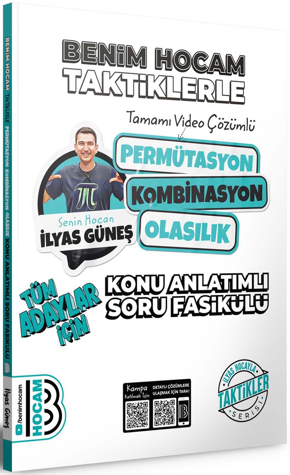 Benim Hocam 2024 Tüm Adaylar İçin Taktiklerle Permütasyon Kombinasyon Olasılık Konu Anlatımlı Soru Fasikülü