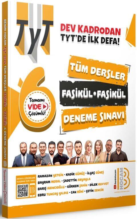 Benim Hocam 2024 TYT Tüm Dersler Fasikül Fasikül 6 Deneme Sınavı