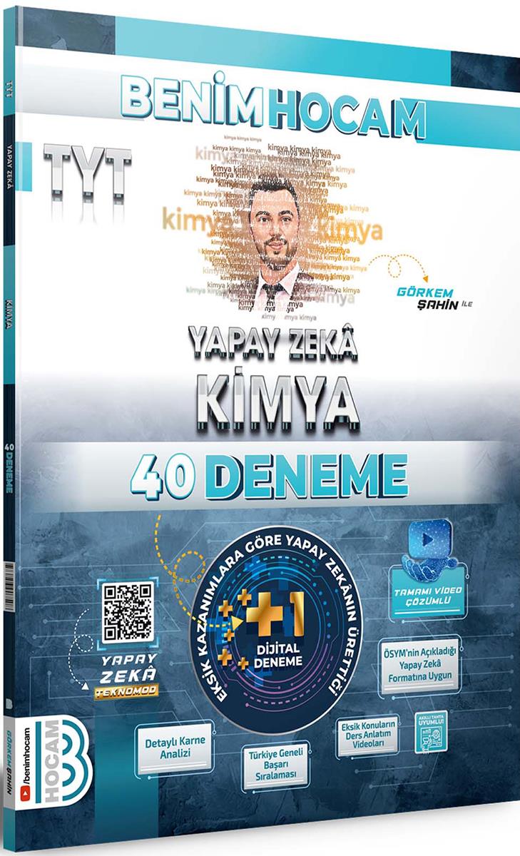 Benim Hocam 2024 TYT Yapay Zekâ Kimya 40 Deneme